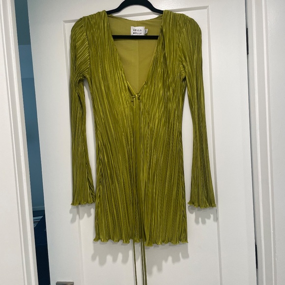 Hello Molly Besties Meet Mini Dress XS in Olive - Picture 4 of 12